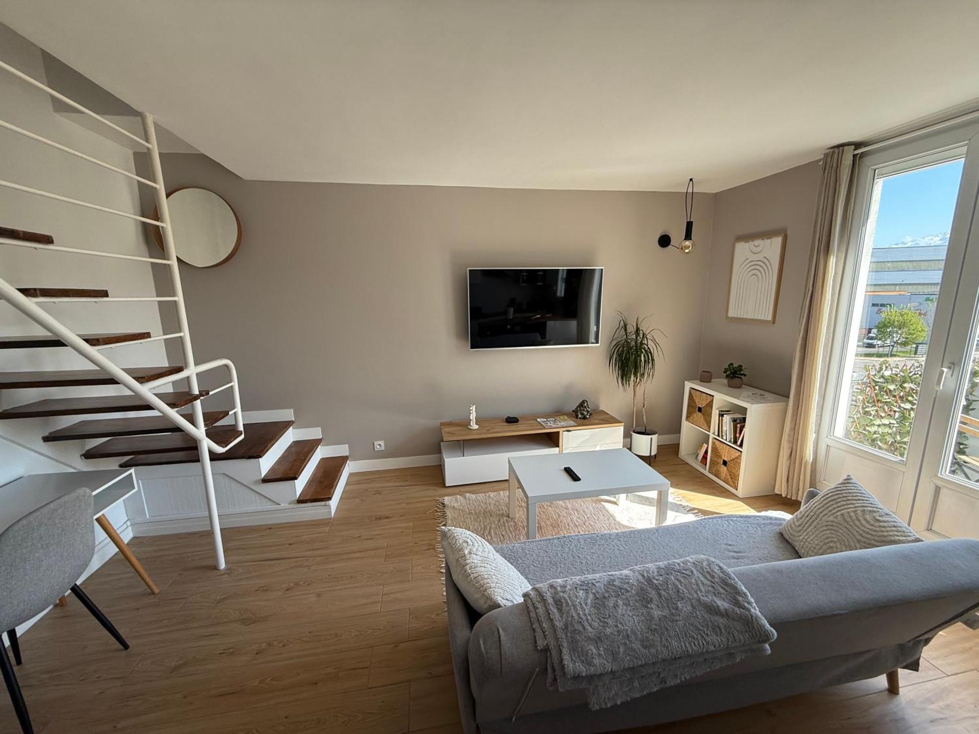 Superbe Duplex Avec Parking Gratuit Apartment Гренобъл Екстериор снимка